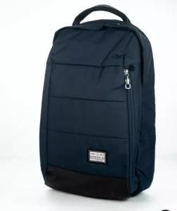 Navy Blue Polyester Backpack for Men