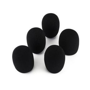 LALA 5pcs Headset Replacement Foam Microphone Cover Mic Windshield