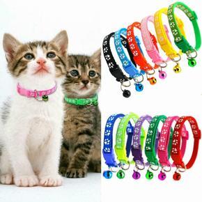 1pc Cat Dog Collar Bell Dot Print Delicate Safety Casual Nylon Dog Collar Neck Strap Fashion Adjustable Camo Bell Pet Dog Collar