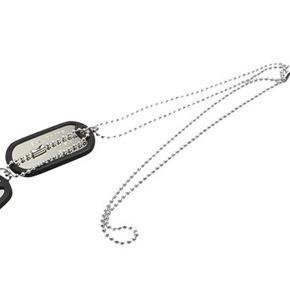 Men's Women's Fashion Cool Dog Tag Pendants Beaded Necklace Sweater Chain