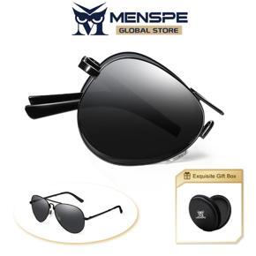 MENSPE Foldable Sunglasses Photochromic Sunglasses Driving Men Women Polarized Glasses Fishing Shopping Goggles Anti-glare Sun Glasses UV Protection Chic Retro Sun glasses