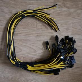 Power Supply Cable 6+2 Pin Card Line 1 To 3 6Pin+ 2Pin Adapter Cable 12AWG+18AWG Splitter Wire for Miner Mining BTC