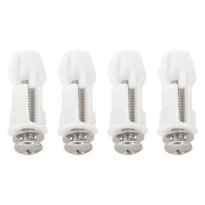ARELENE Toilet Seat Hinges Screws WC Hole Fixing Easy Installation 8 Pack