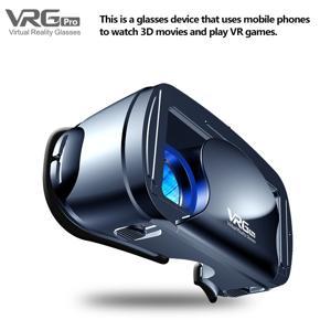 High quality VRG Pro 3D VR Glasses Virtual Reality Full Screen Visual Wide-Angle VR Glasses For 5 To 7 inch phone Devices