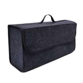 Car Soft Storage Box Trunk Bag Travel Storage Organizer Holder Car Accessories Deep Grey