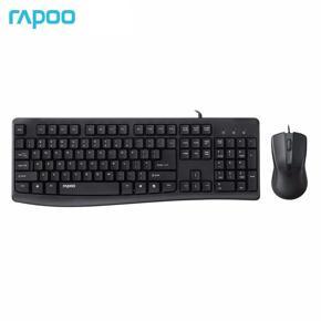 Rapoo NX1800 Wired Optical Keyboard Mouse Set Home Office Use Keyboard Mouse Set For Computer