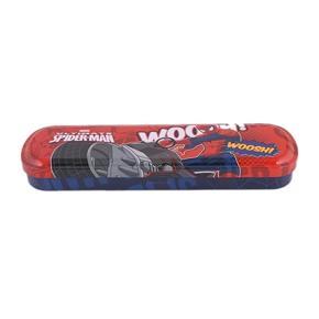 Metal Spider Man Pencil Box - Red and Black