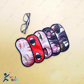 Silk Eye Mask For Sleeping at Daylight Or Travelling; 5 Type Of Design in 1 SET (Total 5 Pcs)