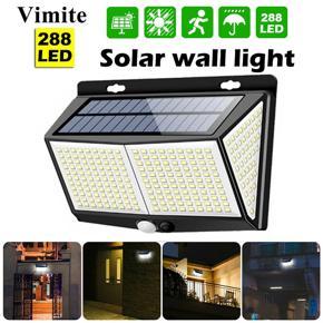 Vimite 288 LED Solar Lights Outdoor Waterproof Motion Sensor Wall Lamp 3 Model Decroation Street Light for Front Door Garden Patio Roadside