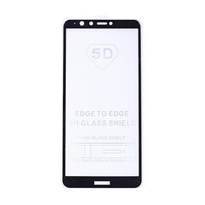 Huawei Y9 (2018) 11D Tempered Glass Screen Protector - Black and Transparent