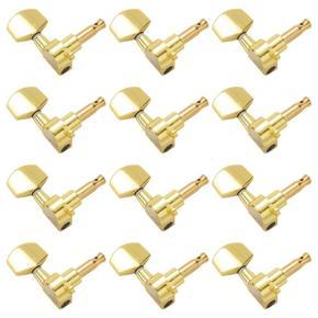 ARELENE Gold Sealed Guitar String Tuning Pegs Tuners Machine Heads 6L+6R