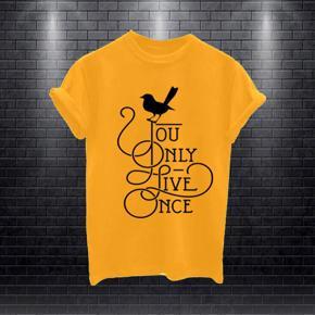 Ladies Yello You Only Half Sleeve T-shirt