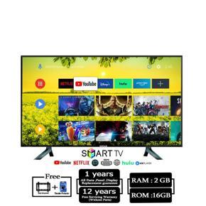Lucas 40 Inch Double Glass tv Android Smart Wifi Hd Led Tv 4k Supported Ram 2 gb Rom 16 gb