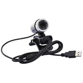 Rotatable Camera HD Webcam 480P USB Camera Video Recording Web Camera - black