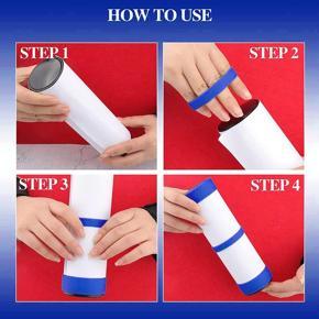 Silicone Bands for Sublimation Tumbler -Prevent Ghosting Sublimation Tight-Fitting for Tumbler Sublimation Accessories