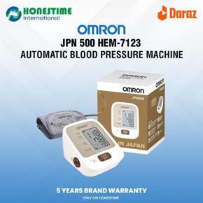 JAPAN Made OMRON (JPN 500 HEM-7123) Upper Arm Automatic Blood Pressure Machine  Accurate reading guranteed | 5 Year Brand Warranty by Omron/Honestime