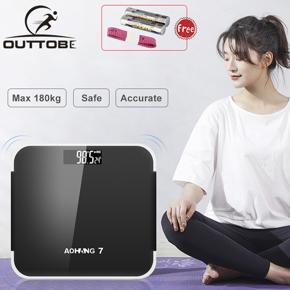 Outtobe Scale Digital LC-D Electronic Digital Weighing Bathroom Scales