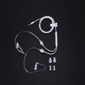 XHHDQES 5Pcs 3.5mm Stereo Air Tube Wired Earphone Anti-Radiation Binaural Headsets Noise Isolating Earbuds Micr for Mobilephone