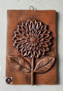 Clay Wallmate- Sunflower  Soil Made Wallmate  Terracotta  Rokomfer