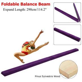 9.5' Folding Gymnastics Floor Balance Beam Skill Performance Training Equipment - Purple