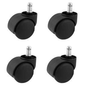XHHDQES 4X Spare Part 2 inch Twin Wheel Rotate Caster Roller for Office Chair