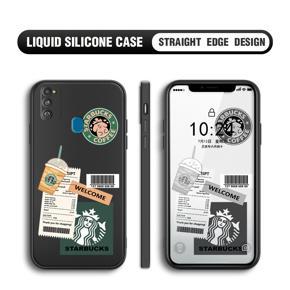 Hontinga for Samsung Galaxy M21 Case Cartoon Popularity Phone Case Soft Square Edge Silicone Cases Full Lens Cover Shockproof Protection Cover