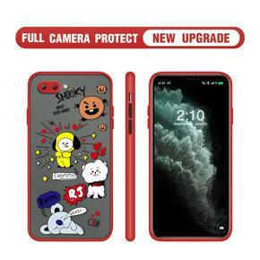 Hontinga for Redmi 6A Case Cute Cartoon Animals Camera Shockproof Protection Casing Edge Frosted Transparent Phone Cover