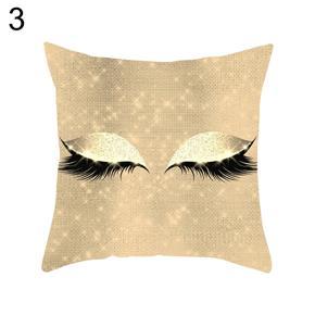 Eyelash Print Pillow Case Sofa Waist Throw Cushion CoverHome Office Decoration