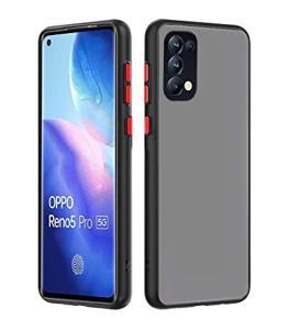 OPPO Reno 5 Translucent Smoky Matte Cover (Shockproof And Anti-Drop Protection) Frosted Case