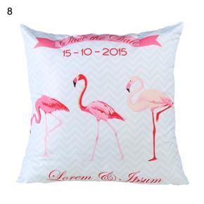 18 Inch Summer Flamingo Throw Pillow Case Sofa Bed Home Decor Cushion Cover