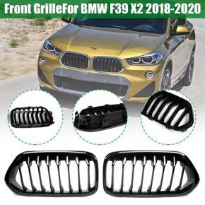 BRADOO Black Front Bumper Kidney Single Line Grill for-BMW F39 X2 M35I XDrive20D XDrive28I SDrive20I 2018-2020 Racing Grills