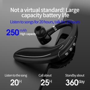 HMB-18 TWS Bluetooth Headset Single Ear Business Headphone Hansfree HD Longtime Standby Call Light Weight 180 Degree Rotating Driving Earphone with Mic