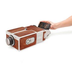 Mini Portable Cardboard phone Projector for Home Theater Projector