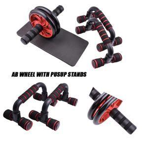 Ab wheel roller with pushup stand Pack abs roller wheel ab roller wheel abwheel roller