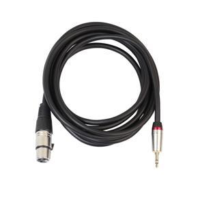 Turn Card Connection Cable Mobile Phone Camera Recorder Microphone Cable Black 300Mm