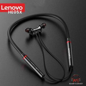 Lenovo HE05x Sports Magnetic Wireless Mash Gadget Earphones - Black