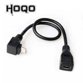 UP Angle 90 Degree Micro USB Extension Cable Panel Mount Sync Date Charge for Motherboard Micro-USB Male to Female Cord