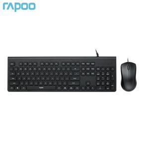 Rapoo NX2100 Wired Optical Keyboard Mouse Set Home Office Use Gaming Keyboard Mouse Set