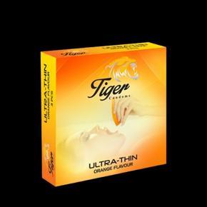 Tiger- ultra thin orange flavour condom ( 3x3=9 pis)