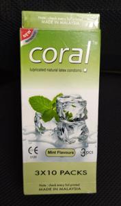 Coral Mint Flavour Condom (1 Full Box)