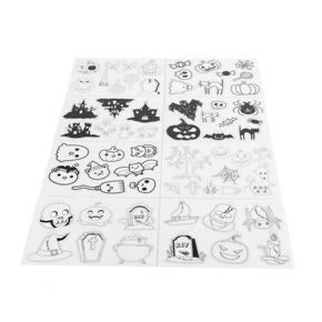 Himeng La 8PCS BOPS Shrink Sheet with Pattern Fillable Color Heat Film for DIY Keychain Jewelry