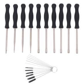 10 Pcs Tune up Carburetor Adjusting Screwdriver Tool Kit with Carb Cleaning Needles Brushes for Walbro Zama Ryobi for Stihl Echo Troy Bilt Poulan Craftsman 2-Cycle Small Engine