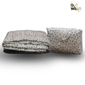Stripe Soft Comforter Blanket with portable Bag