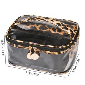 Cosmetic Bag Set, Spacious Fashionable Makeup Bag Set Portable Reusable for Travel