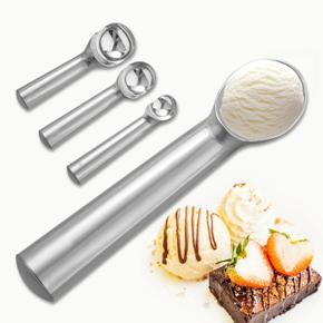 Ice Cream Scoop Dessert Tools Portable Aluminum Alloy Non-stick Anti-feeze Spoon Home Kitchen Accessories