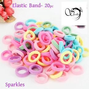 Small Size Rubber Band Ponytail Holders For Girls (20 Pcs)