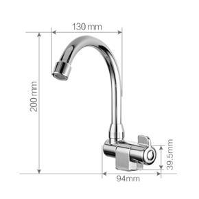 QUANBU 3X Caravan Boat 360 Degree Rotation Copper Basin Faucet Folding Cold Water Faucet Tap Kitchen Bathroom