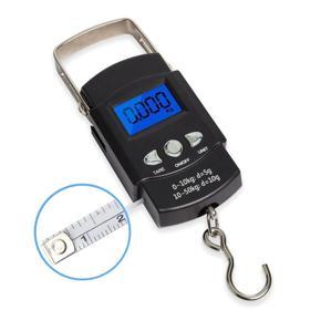 50Kg x 0.01Kg Electronic Digital Handing Mini Pocket Scale 10G Portable Luggage Travel Fishing Scale Kitchen Hook Balance Weighing