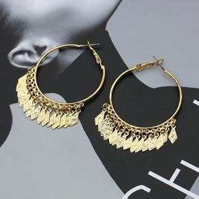 Bohemain Earrings Jewelry Small Leaf Hoop Earrings for Girls Stylish Simple Fashion - Earring for Women Simple/ Earrings for Girls Simple