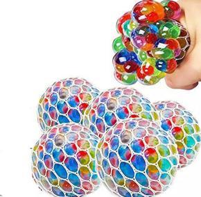 Magic Colour Changeable Grape Mesh Squish Ball Stress Release Playing Toy